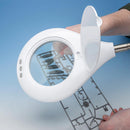 SHESTO LC8070LED/UK Magnifier, Bench / Desktop, 1.75x, 1.3 m Length Arm, UK Plug