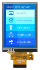 MIDAS DISPLAYS MDT0320ASHHR-MULTI TFT LCD, 3.2 ", 240 x 320 Pixels, Portrait, RGB, 2.8V