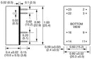 XP POWER JCA0624D03 Isolated Through Hole DC/DC Converter, 2:1 Input, ITE, DIP, 2:1, 6 W, 2 Output, 15 V