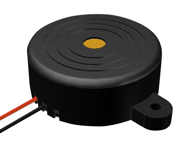 PUI AUDIO AI-4228-TF-LW140-R Transducer, Continuous, 105 dBA, 2.8 kHz, Panel Mount, Internal