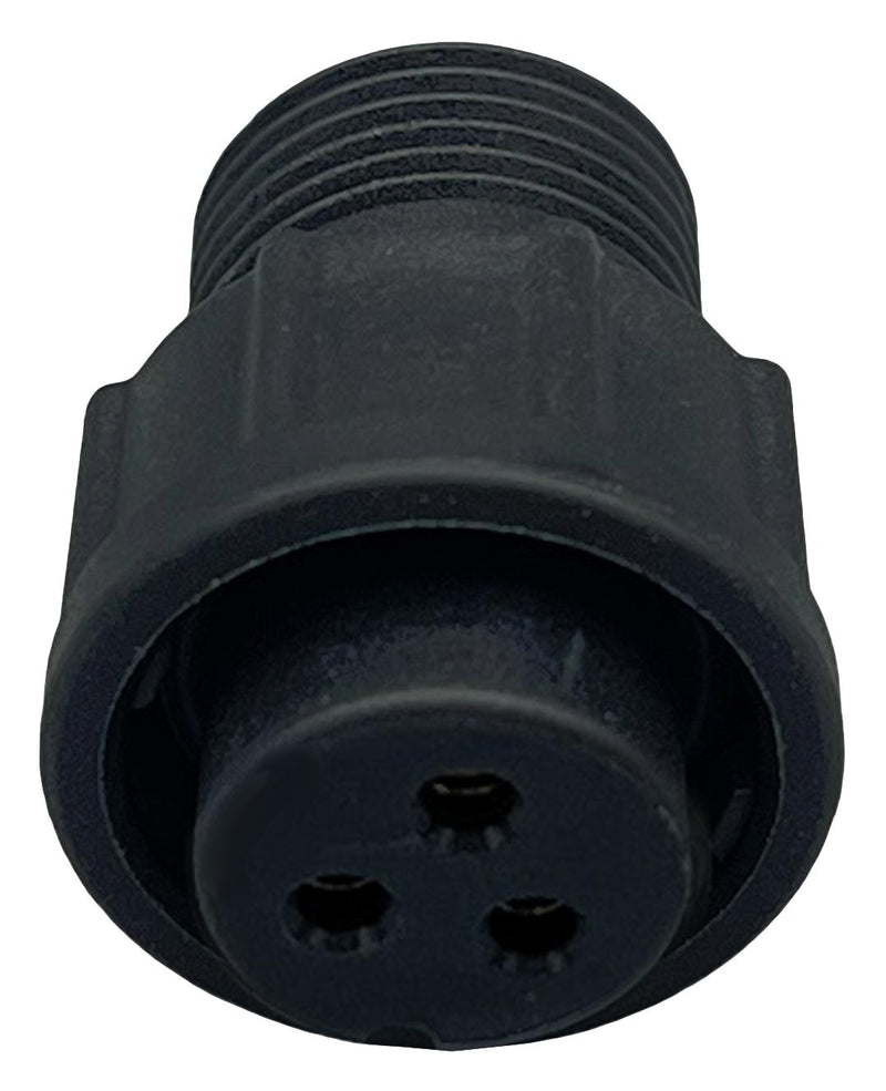 NORCOMP 868-03A-203R001. CIRCULAR CONNECTOR, RCPT, 3POS, SOLDER