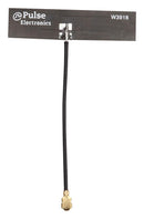 Pulse Electronics W3918B0100 W3918B0100 RF Antenna 4.9 GHz to 5.925 PCB 4 dBi 50 ohm Adhesive