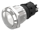 EAO 82-5572.1000 Vandal Resistant Switch, 82 Series, 19 mm, SPDT, Momentary, Round Convex Flush, Natural