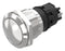 EAO 82-5572.1000 Vandal Resistant Switch, 82 Series, 19 mm, SPDT, Momentary, Round Convex Flush, Natural