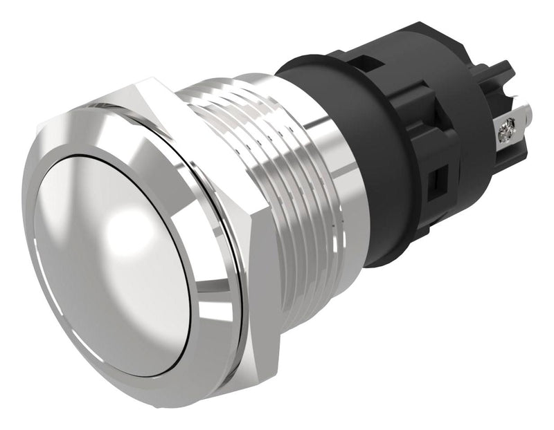 EAO 82-5572.1000 Vandal Resistant Switch, 82 Series, 19 mm, SPDT, Momentary, Round Convex Flush, Natural