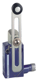 TELEMECANIQUE SENSORS XCMD2145M12 Limit Switch, Roller Lever, SPDT, 1.5 A, 240 V, 0.1 N, OsiSense XC Series