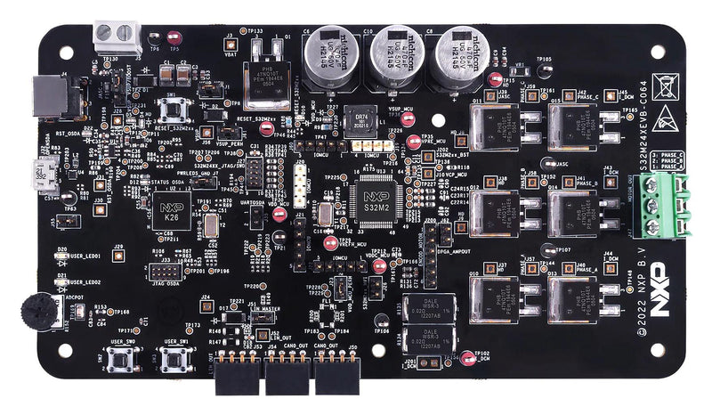 NXP S32M27XEVB-C064 Evaluation Board, S32M27x, 32bit, ARM Cortex-M7F, 3 Phase BLDC and PMSM Motor Controller, CAN PHY