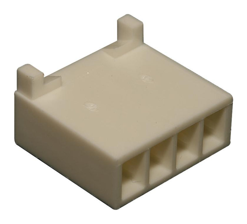 MOLEX 43061-0004 Connector Housing, SPOX 43061, Receptacle, 4 Ways, 3.96 mm, 5194, 5225 Crimp Terminals
