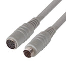 L-COM DK238MF-15 Computer Cable, Mini-DIN Plug, 8 Way, Mini-DIN Socket, 8 Way, 15 ft, 4.6 m, Grey, DK238MF Series