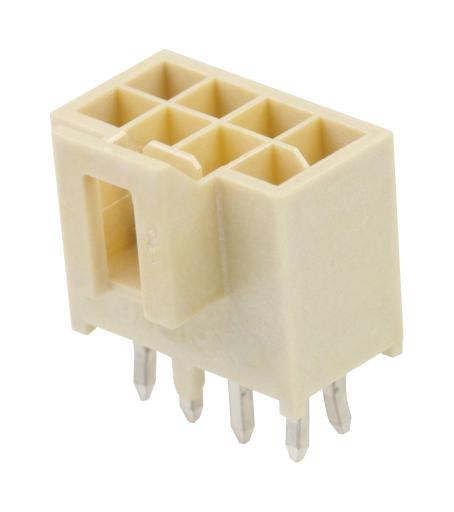 MOLEX 105310-2208 Pin Header, Power, Wire-to-Board, 2.5 mm, 2 Rows, 8 Contacts, Through Hole Straight