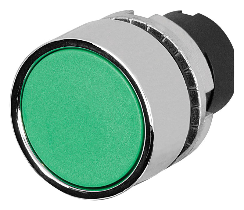 EAO 46-2131.3150.000 Switch Actuator, Momentary, Flush, Green, EAO 46 Series 22.3mm Non Illuminated Pushbutton Switches
