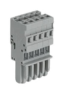 WAGO 769-105 Pluggable Terminal Block, 5 mm, 5 Ways, 4 mm&sup2;, Push In