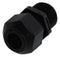HUBBELL WIRING DEVICES SEC50BA CORD CONNECTOR, STR, NYLON 6.6, NPT 0.5IN, BLACK