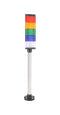 MALLORY JTC028-RYGBC-CS STACK LIGHT, BLU/GRN/RED/WHT/YEL, 24V