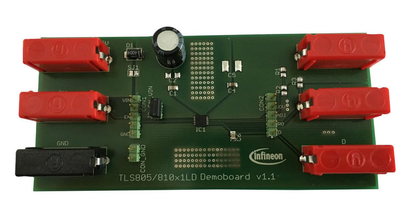 INFINEON TLS810B1LDV33BOARDTOBO1 Demonstration Board, TLS810B1LDV33, 3.3V/0.1A Out, Low Dropout Linear Regulator SP001612778