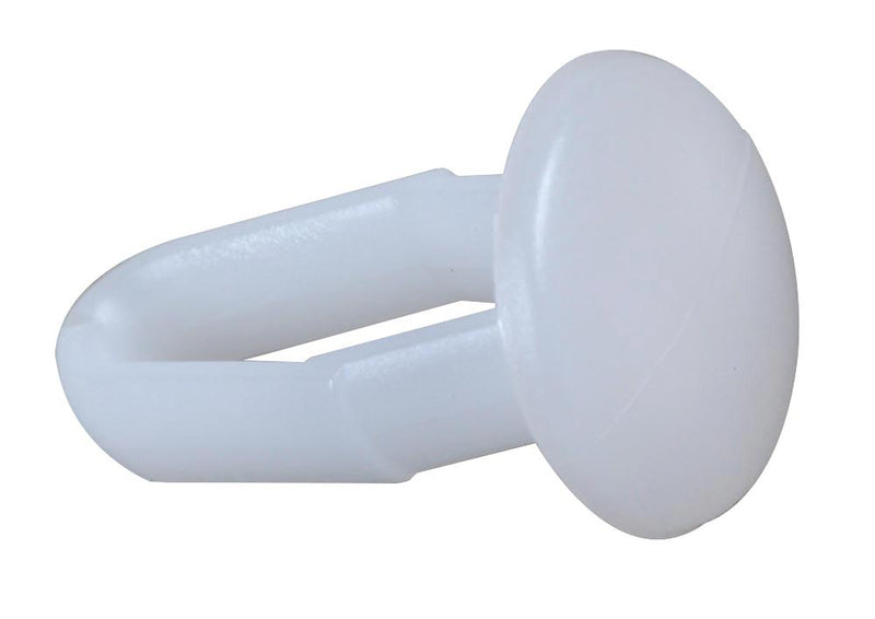ESSENTRA COMPONENTS DF-137-010 Rivet, Plastic, Drive, Acetal, 3.2 mm Mounting Hole, 8 mm Dia, 14.5 mm Overall, 40 Pack