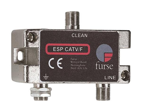 ABB - Furse ESP CATV/F ESP CATV/F Coaxial Surge Protector 3 kA 75 ohm Panel / Chassis TV 1 Pole