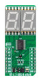 MIKROELEKTRONIKA MIKROE-5824 Add-On Board, 7-Segment LED Display Click Board, 3.3 to 5 V, mikroBUS Connector