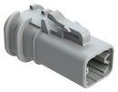 AMPHENOL SINE/TUCHEL ATP06-4S-OMGRY AUTOMOTIVE PLUG HOUSING, 4POS, 25A, GRY