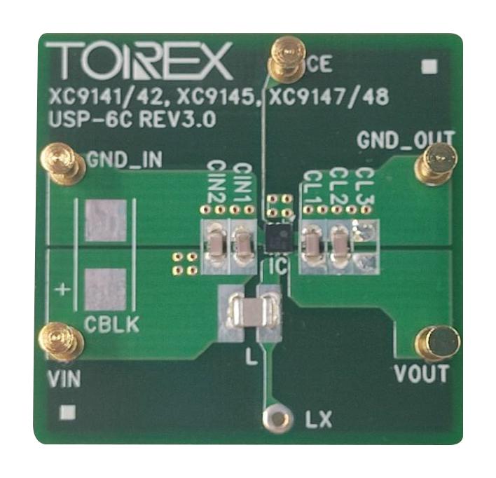 TOREX XC9145B36CE-EVB-01 Evaluation Board, XC9145B36CER-G, Synchronous Buck Converter