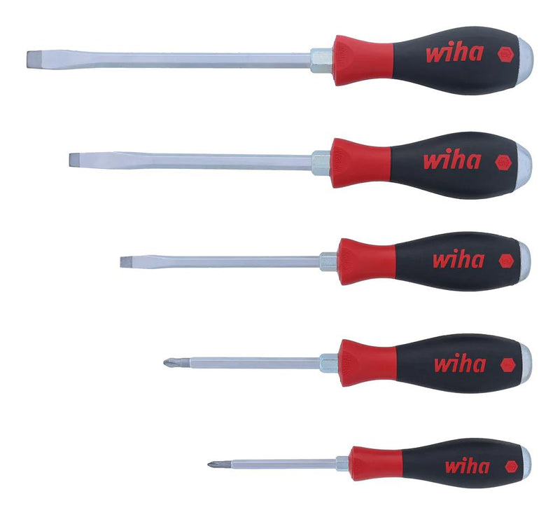 WIHA 53095 SCREWDRIVER SET, HD SLOTTED/PHILIPS, 5PC