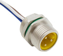 BULGIN LIMITED PXMBNI78FPM03AFL78002 Sensor Cable, 7/8" Plug, Free End, 3 Positions, 200 mm, 7.9 ", Buccaneer 7/8" Series