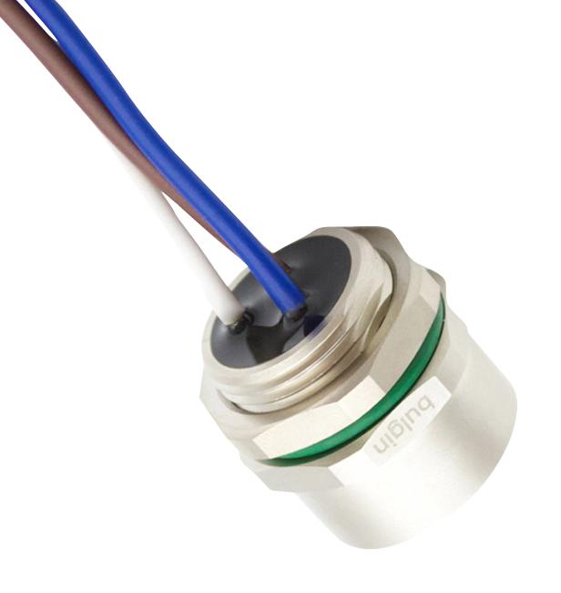 BULGIN LIMITED PXMBNI78FPF04AFLPG135001 Sensor Cable, 7/8" Receptacle, Free End, 4 Positions, 100 mm, 3.9 ", Buccaneer 7/8" Series