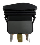 MULTICOMP PRO MPX5-234BNN-1ABD-4FN-S Rocker Switch, 12VDC LED, IP67, On-Off-On, DPDT, Illuminated, Panel, Snap-In, Black