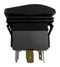 MULTICOMP PRO MPX5-234BNN-1ABD-4FN-S Rocker Switch, 12VDC LED, IP67, On-Off-On, DPDT, Illuminated, Panel, Snap-In, Black