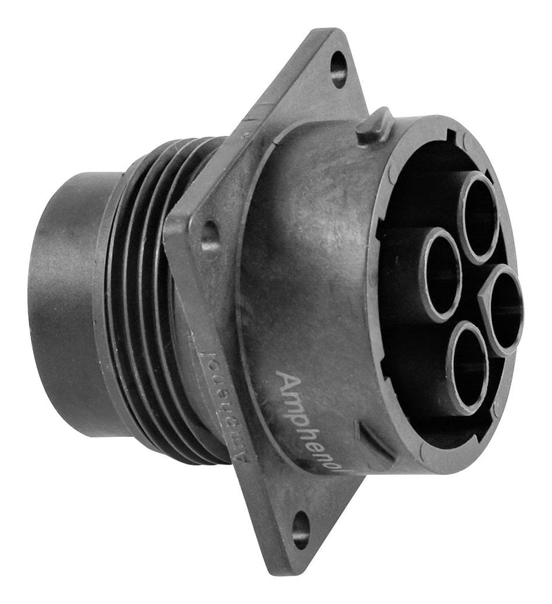 AMPHENOL SINE/TUCHEL RTS018N4S03 CIRCULAR CONNECTOR, RCPT, 4POS, CRIMP
