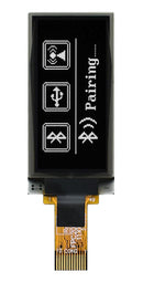 MIDAS DISPLAYS MDOG064128D1Y-WM Graphic OLED, 64 x 128 Pixels, White, 3.3V, I2C, SPI, 17.1mm x 35.8mm, -40 &deg;C