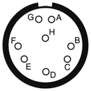 AMPHENOL SOCAPEX D38999/24FC8SN-LC Circular Connector, MIL-DTL-38999 Series III, DS38999/24 Series, Jam Nut Receptacle, 8 Contacts