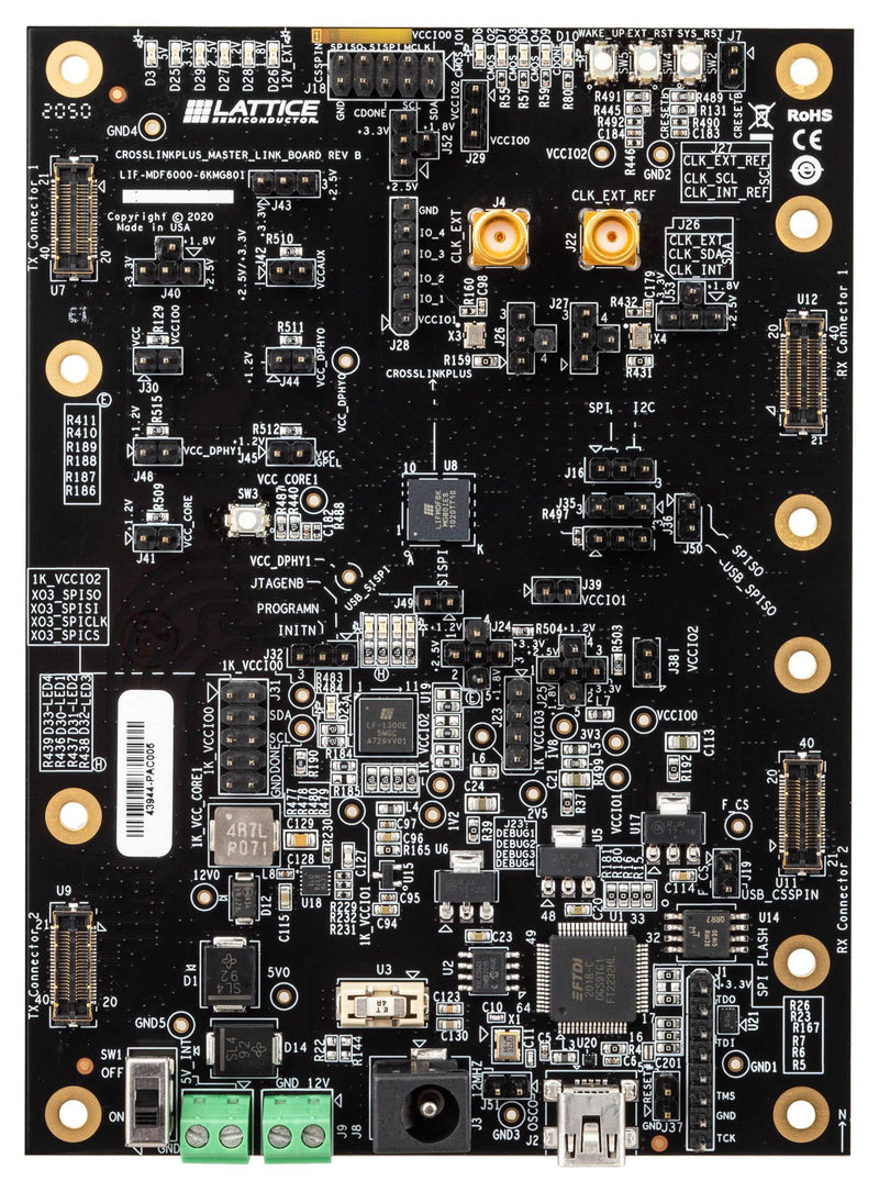LATTICE SEMICONDUCTOR LIF-MDF6000-ML-EVN Evaluation Board, LIF-MDF6000, CrossLinkPlus, FPGA, Master Link