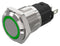 EAO 82-4151.0134 LED Panel Mount Indicator, Green, 24 V, 16 mm, 10 mA, IP65, IP67