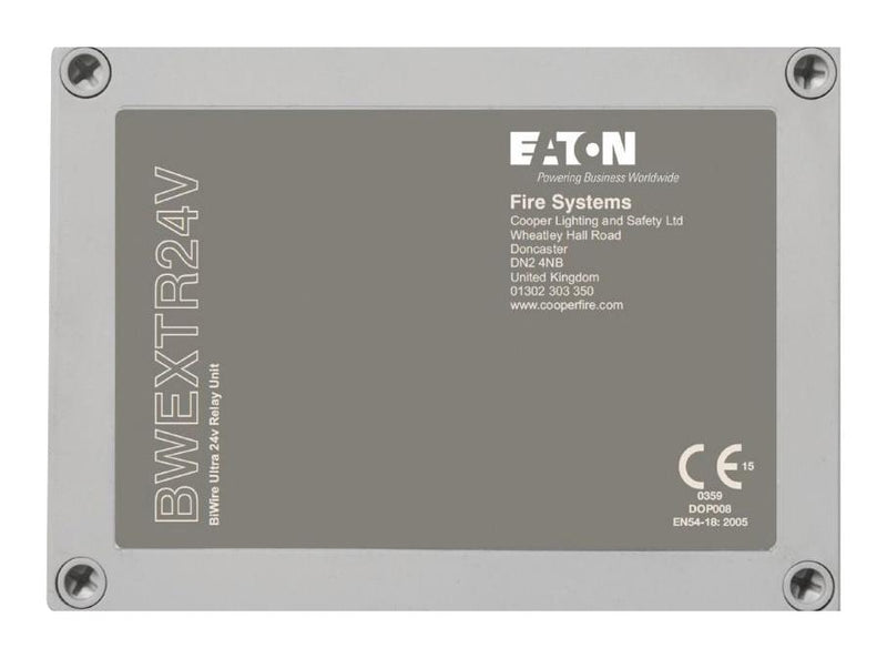 Fulleon BWEXTR24V BWEXTR24V External Relay Module Biwire 24VDC 1A Spdt Fire Detection and Alarm System New