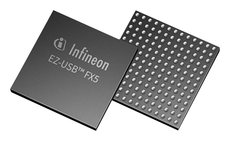 INFINEON CYUSB3084FCAXIXQMA1 USB Interface, EZ-USB, 512KB Flash, 1024KB SRAM, USB Peripheral Controller, USB 3.2 Gen 1, 1.62 V