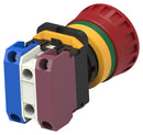ALCOSWITCH - TE CONNECTIVITY PBES22L114R Emergency Stop Switch, 22mm, 24V, 10mA LED, SPST-NO, SPST-NC, Maintained, Screw, 10 A, 24 V