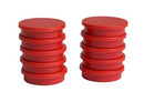 ECLIPSE MAGNETICS RM768/R Marker Magnet, Ferrite, 30 mm Diameter x 7mm Height, Red