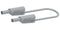 MULTICOMP PRO MP771112 Banana Test Lead, 4mm Banana Plug, Stackable, 4mm Stackable Banana Plug, 2.32 ", 59 mm, Grey