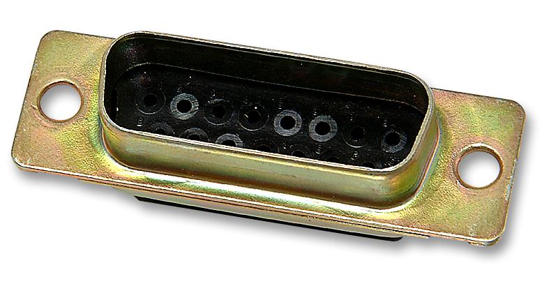 ITT CANNON DAA15P-K87-F0 D Sub Connector Housing, 15 Ways, D Sub, DA, D*A, Plug, Steel Body