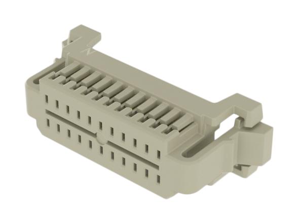 SAMTEC ISD1-11 Connector Housing, White Nylon, 2Row, MicroMate ISD1 Series, Receptacle, 22 Ways, 2.54 mm