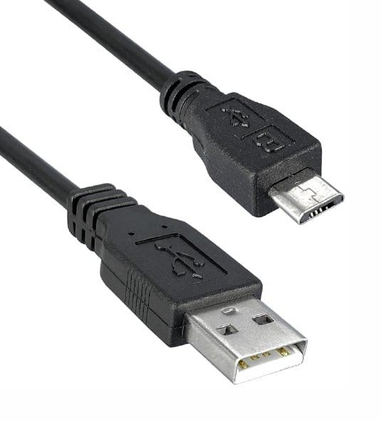 Qualtek Electronics 3025031-06 3025031-06 USB Cable 2.0 Type A-MICRO B Plug 6FT