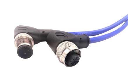 MUELLER ELECTRIC C3BD80M005 CBL ASSY, 3P R/A M12 PLUG-R/A RCPT/16.4