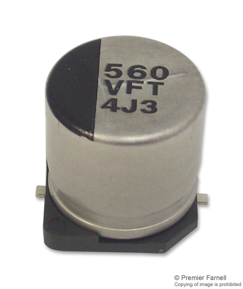 Panasonic EEEFT1V561AP EEEFT1V561AP SMD Aluminium Electrolytic Capacitor Radial Can - 560 &Acirc;&micro;F 35 V 0.06 ohm