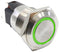 E-SWITCH PVB3H230SS331 Vandal Resistant Switch, Stainless Steel Actuator Finish, PVB3 Series, 16 mm, SPDT, On-On