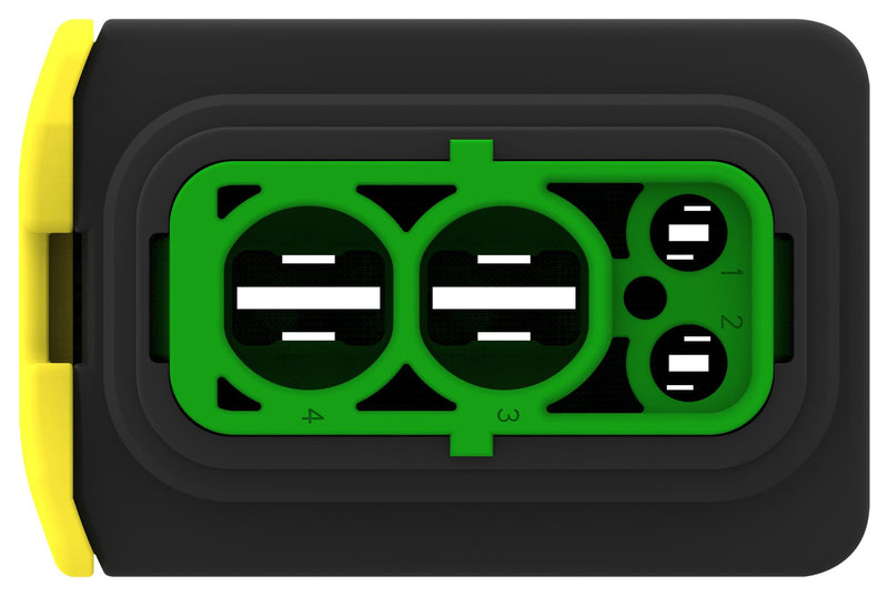 AMP - TE CONNECTIVITY 3-2208157-1 Automotive Connector Housing, Heavy Duty Sealed Connector Series, Receptacle, 4 Ways