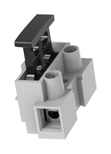 MULTICOMP PRO MP015247 Panel Mount Barrier Terminal Block, 2 Row, 1 Ways, 22 AWG, 14 AWG, 24 A
