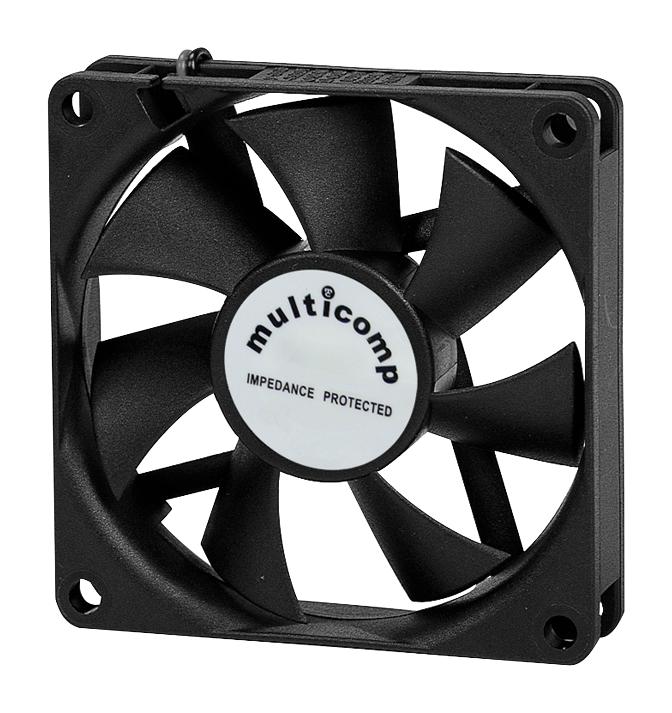 MULTICOMP MC21688 DC Axial Fan, 24 V, Square, 60 mm, 25 mm, Vapo Bearing, 36 CFM