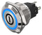 EAO 82-6151.1124.B001 Vandal Resistant Switch, On/Off, 82 Series, 22 mm, SPDT, Momentary, Round Flat Flush, Natural