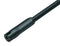 BINDER 77-7095-0000-10004-0200 Circular Cable Assembly, Snap-In, Unshielded, Circular Plug to Free End, 4 Ways, 6.6 ft, 2 m, Black